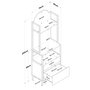 Hanah Home Armario Multiusos Blanco JE155 - 3133